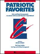 Essential Elements Patriotic Favorites Flute band method book cover